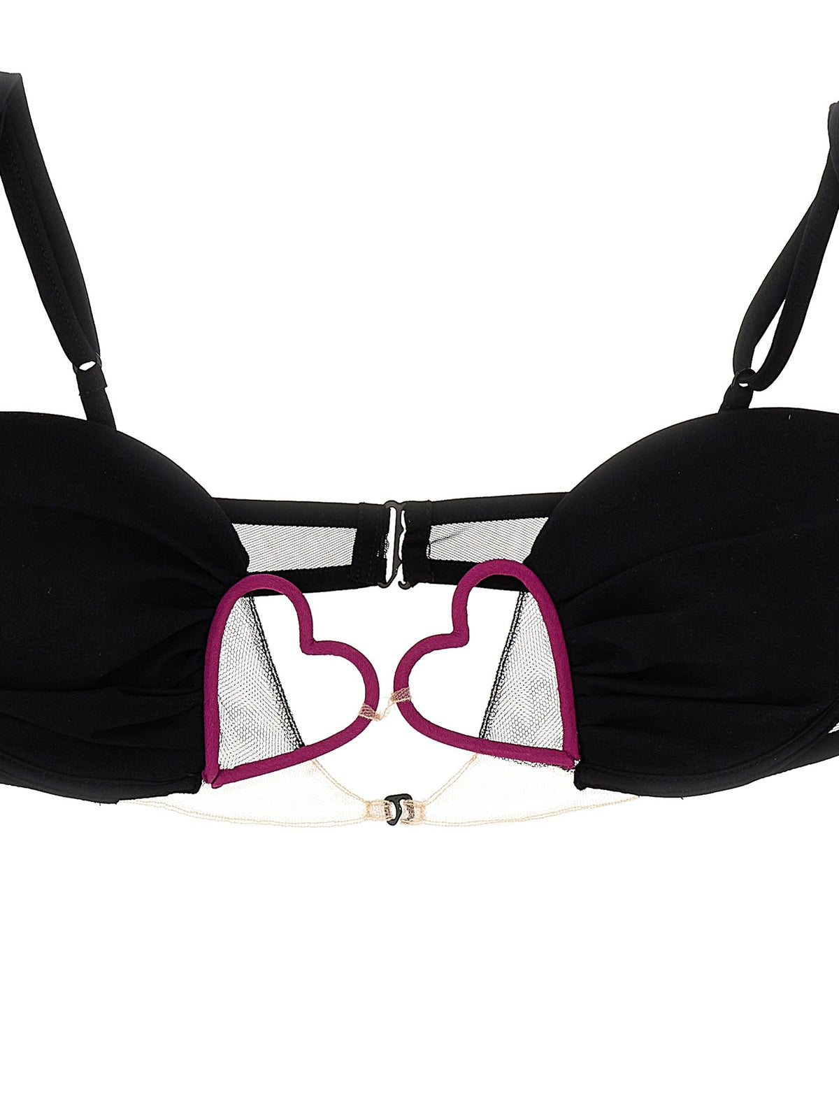 Nensi Dojaka Heart Bra Black