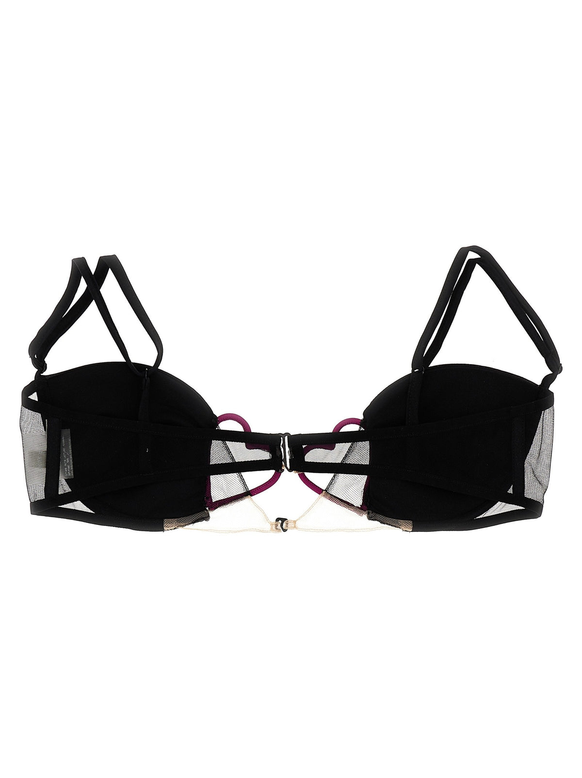 Nensi Dojaka Heart Bra Black