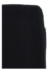 Moschino Heart Button Skirt White