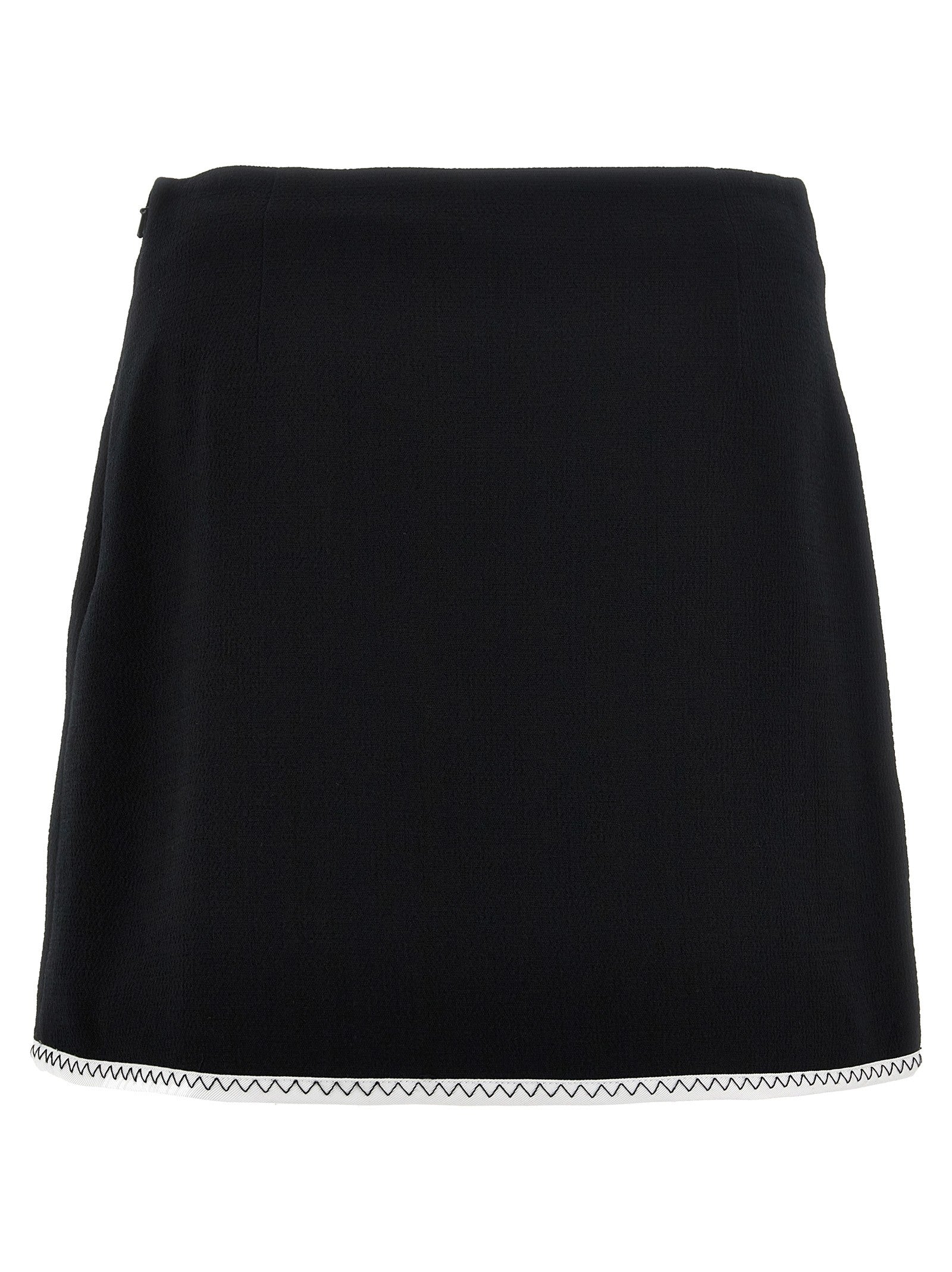 Moschino Heart Button Skirt White