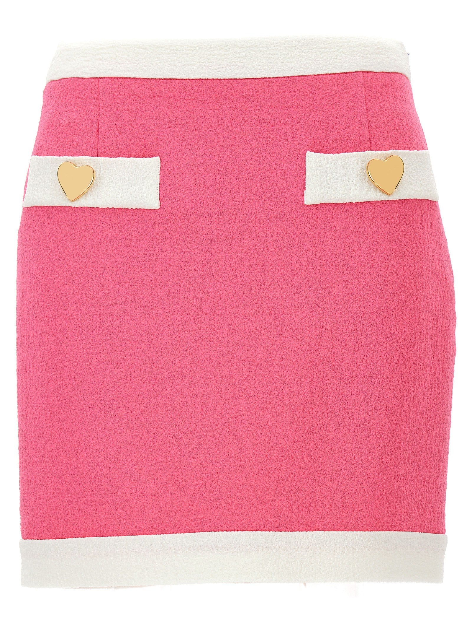 Moschino Heart Buttons Skirt Blue