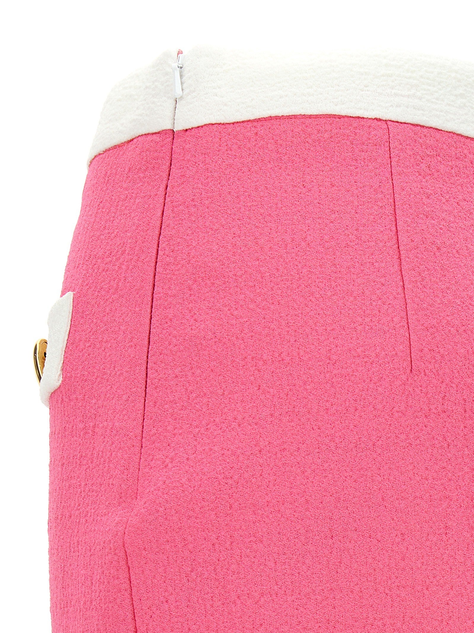 Moschino Heart Buttons Skirt Blue