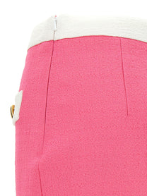 Moschino Heart Buttons Skirt Blue