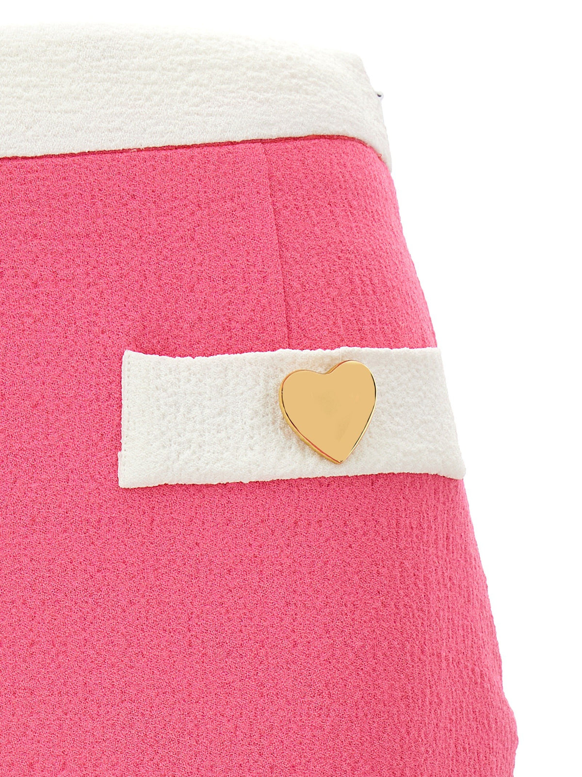 Moschino Heart Buttons Skirt Blue