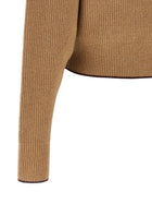 Chloé Heart Intarsia Sweater Beige, view 4