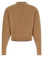 Chloé Heart Intarsia Sweater Beige, view 2