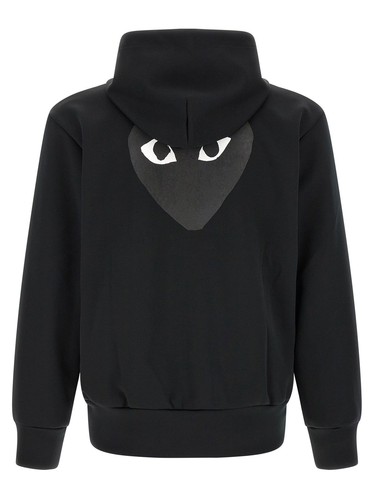 Comme Des Garcons Play Heart Patch Hoodie Black, view 2