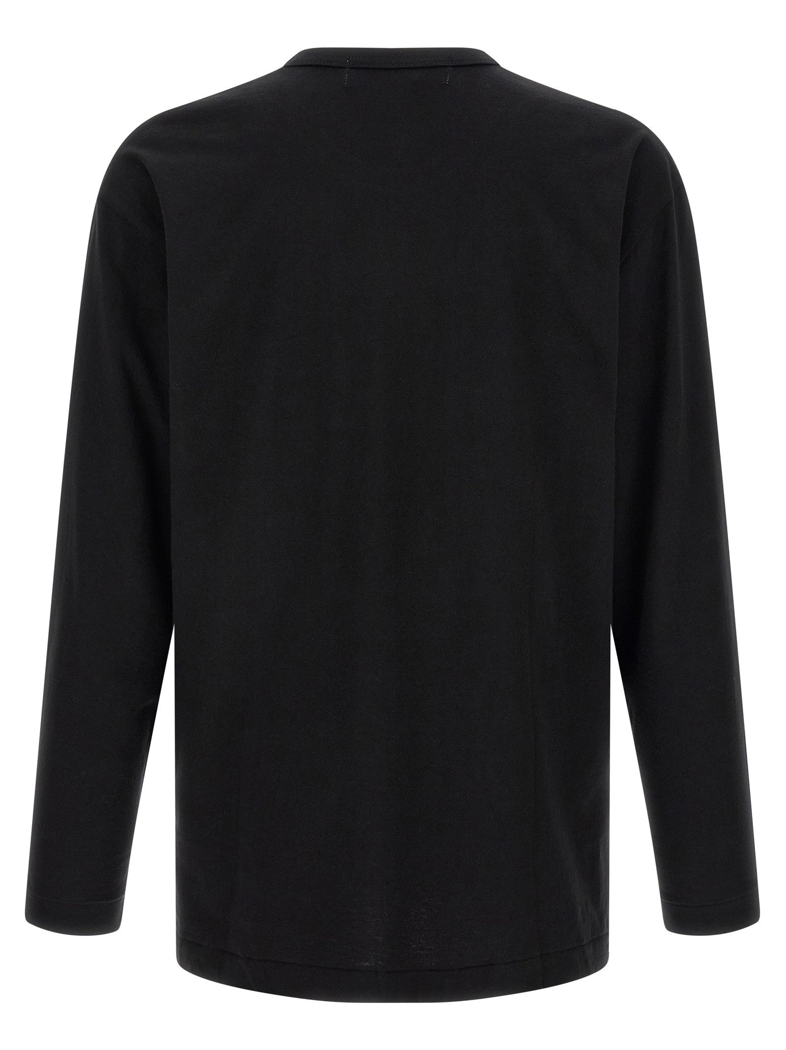 Comme Des Garcons Play Heart Patch Long Sleeve Shirt Black
