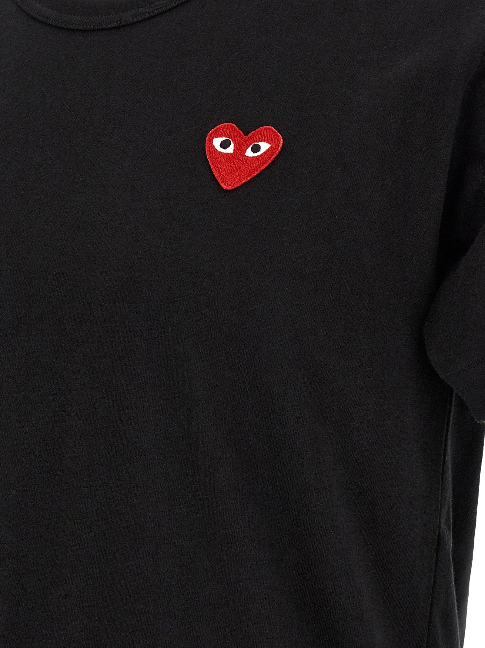 Comme Des Garcons Play Heart Patch Shirt Black