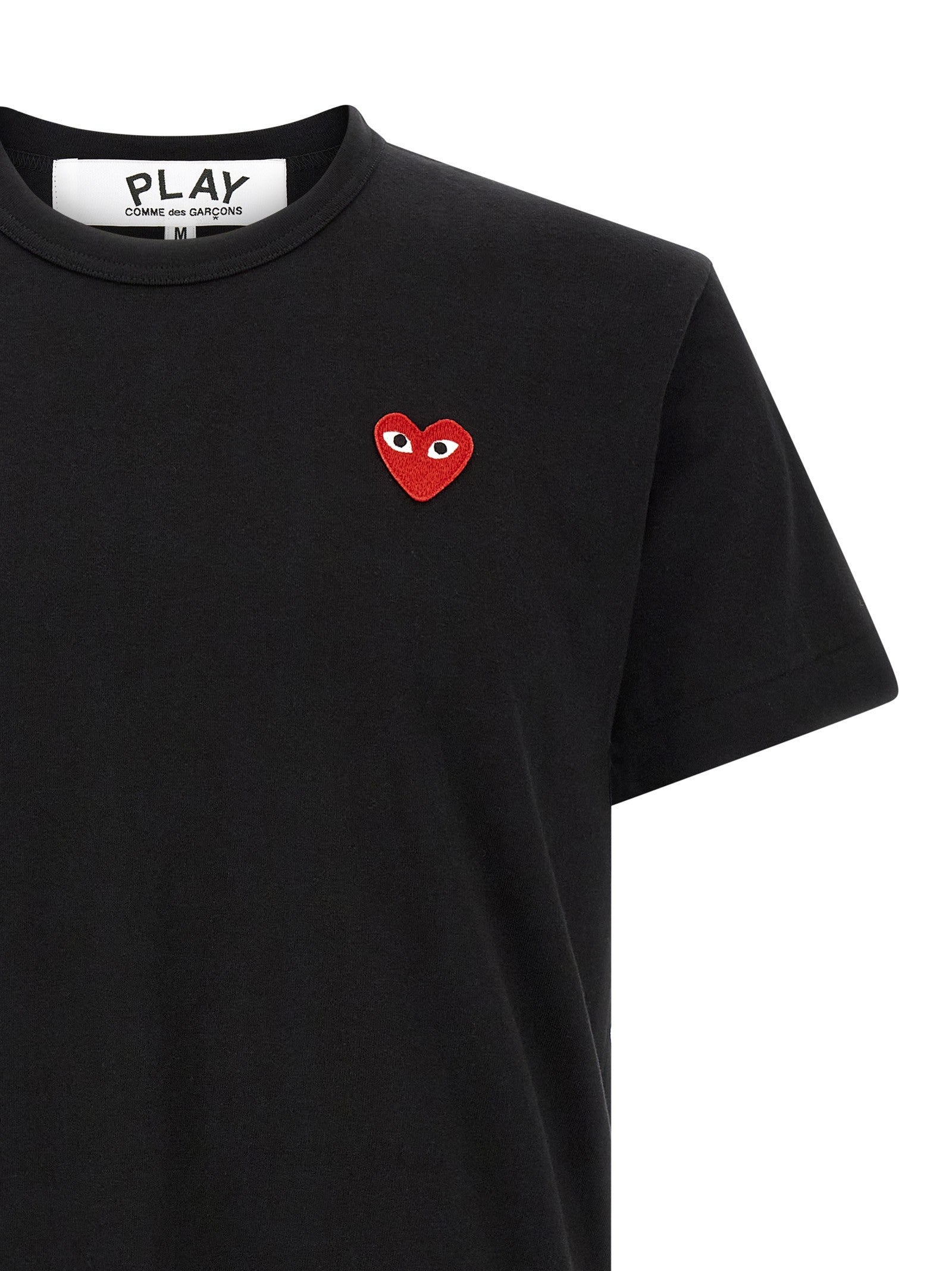 Comme Des Garcons Play Heart Patch Shirt Black