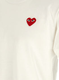 Comme Des Garcons Play Heart Patch Shirt White