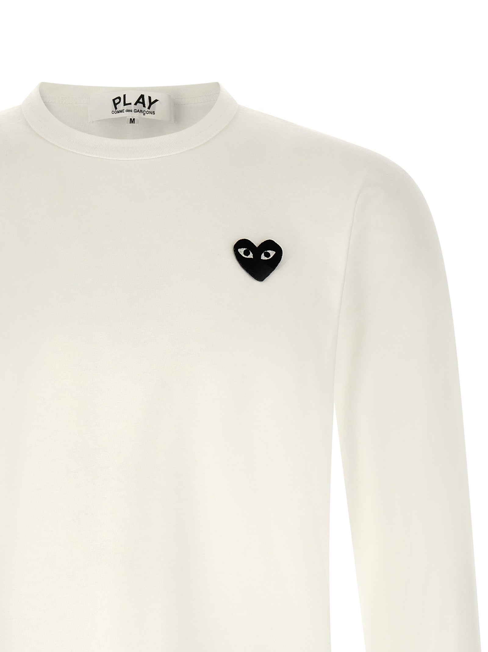 Comme Des Garcons Play Heart Patch Shirt White