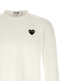 Comme Des Garcons Play Heart Patch Shirt White