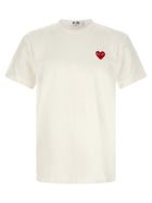 Comme Des Garcons Play Heart Patch Shirt White