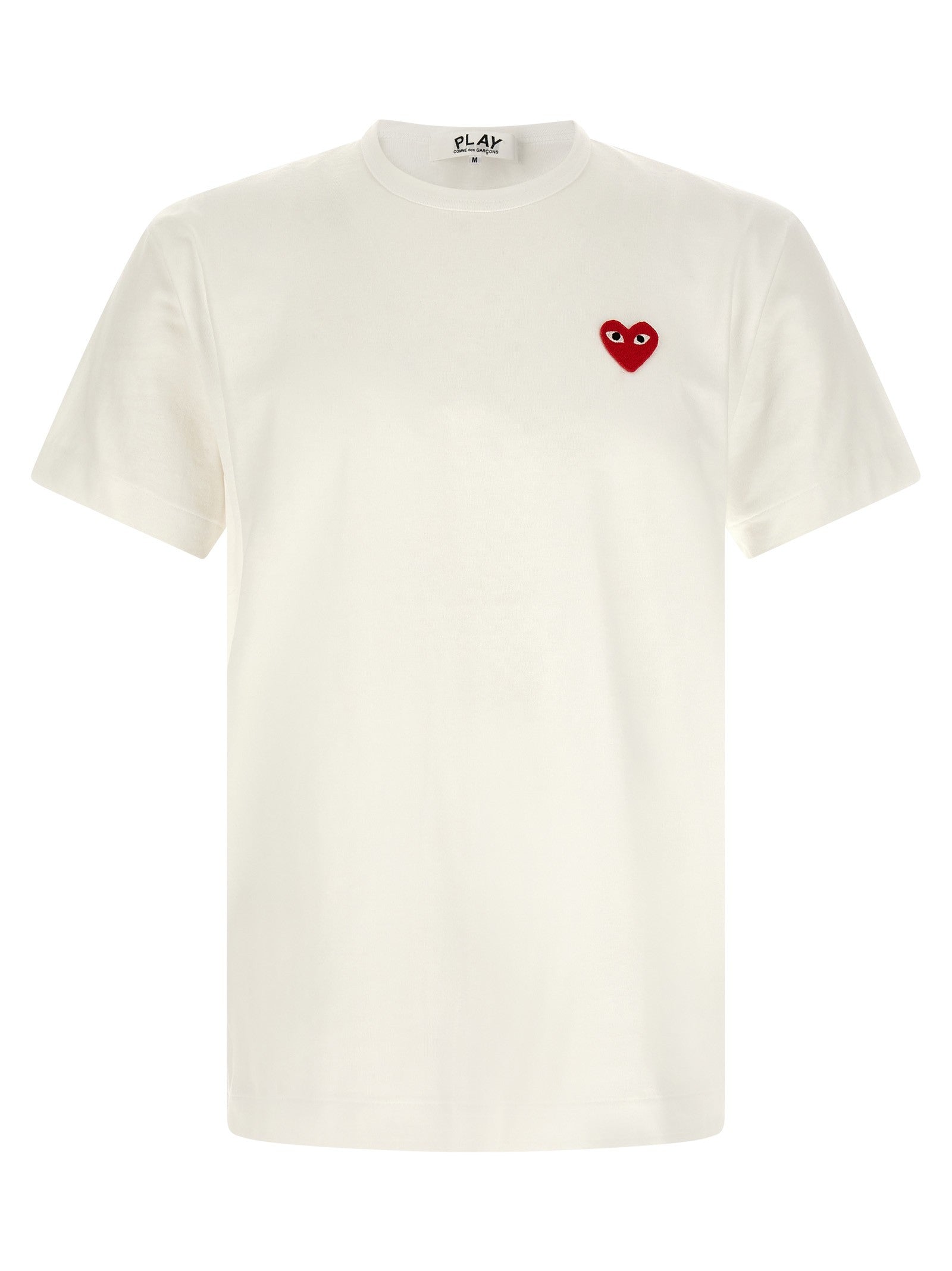Comme Des Garcons Play Heart Patch Shirt White
