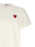 Comme Des Garcons Play Heart Patch Shirt White, view 3