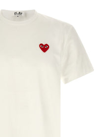 Comme Des Garcons Play Heart Patch Shirt White