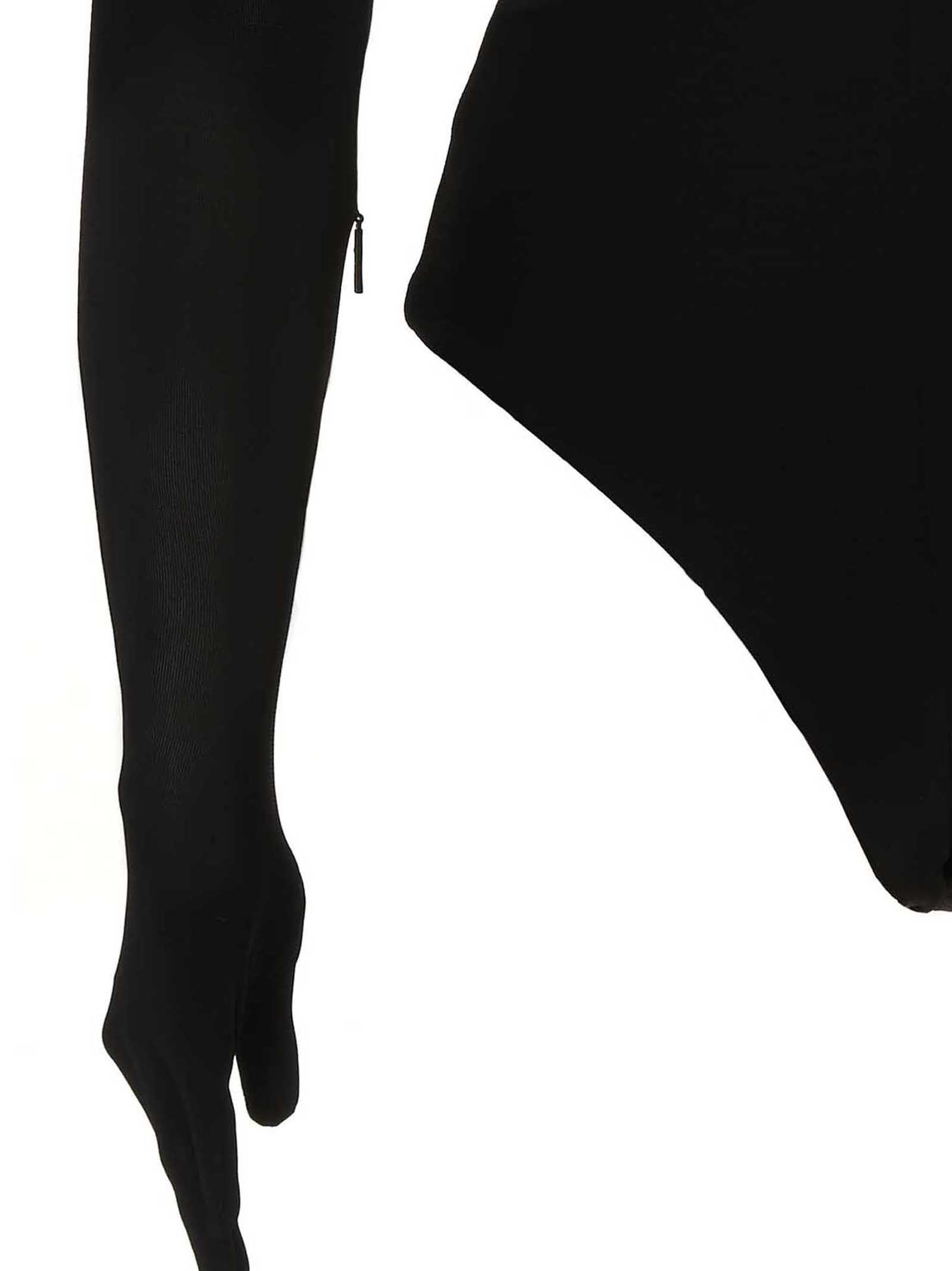 AMBUSH Heart Shaped Gloves Bodysuit Black