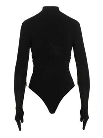 AMBUSH Heart Shaped Gloves Bodysuit Black