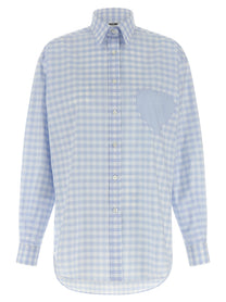 Moschino Heart Vichy Shirt Blue