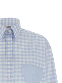 Moschino Heart Vichy Shirt Blue