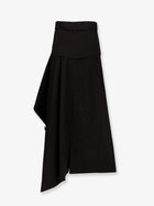 Burberry Women's Heather Asymmetrical Trench Skirt Black, view 4