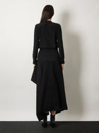 Burberry Women's Heather Asymmetrical Trench Skirt Black, view 3