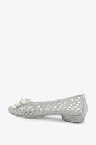 Heavenly Jelly Women's Glitter Pvc Ballerinas Silver, view 3