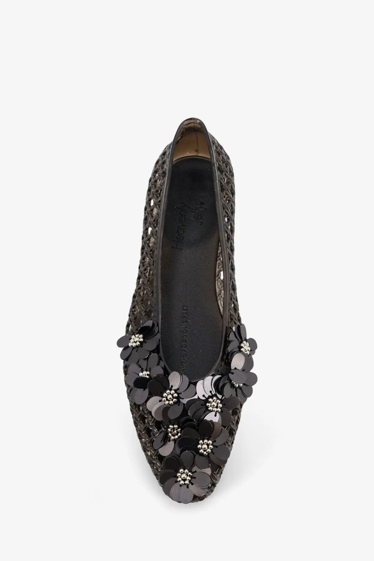Heavenly Jelly Women's Nova Pvc Ballerinas Black, view 4