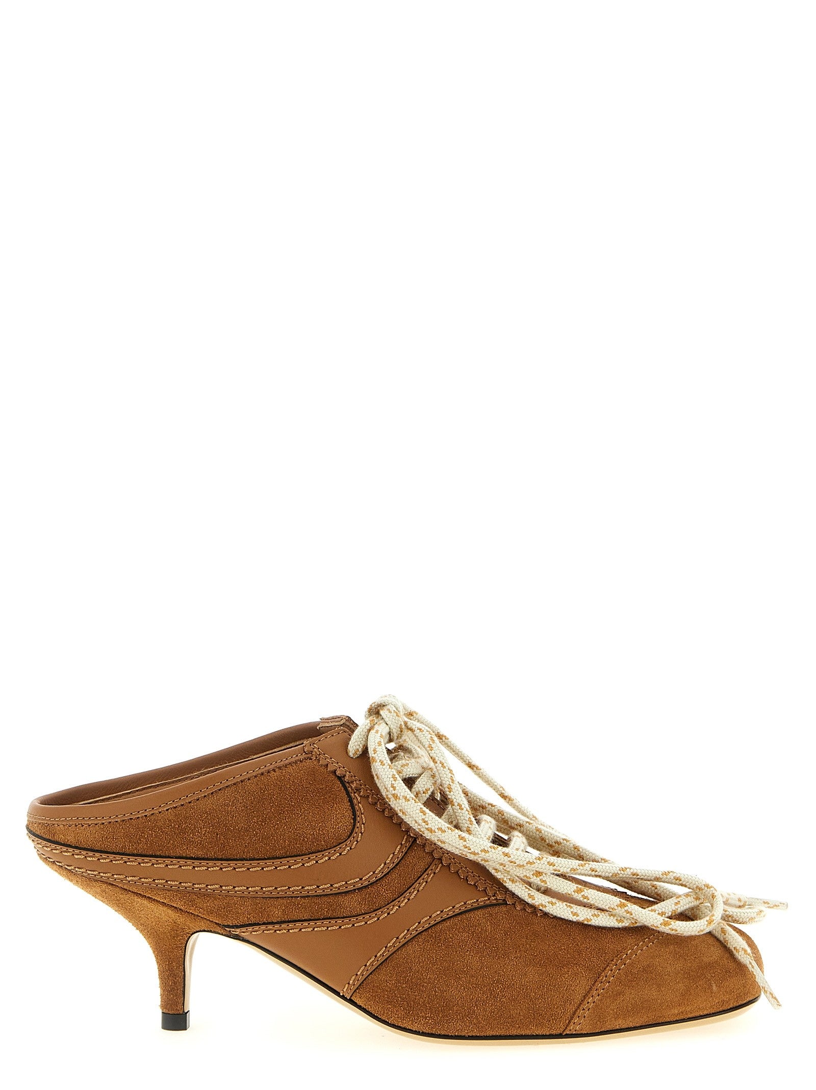Dries Van Noten Heeled Suede Sneakers Brown
