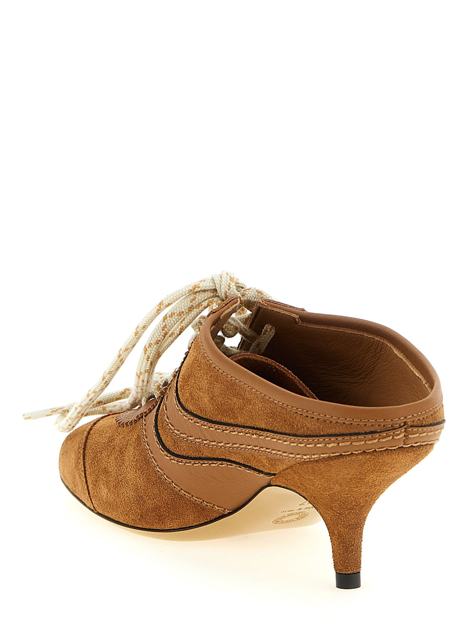 Dries Van Noten Heeled Suede Sneakers Brown