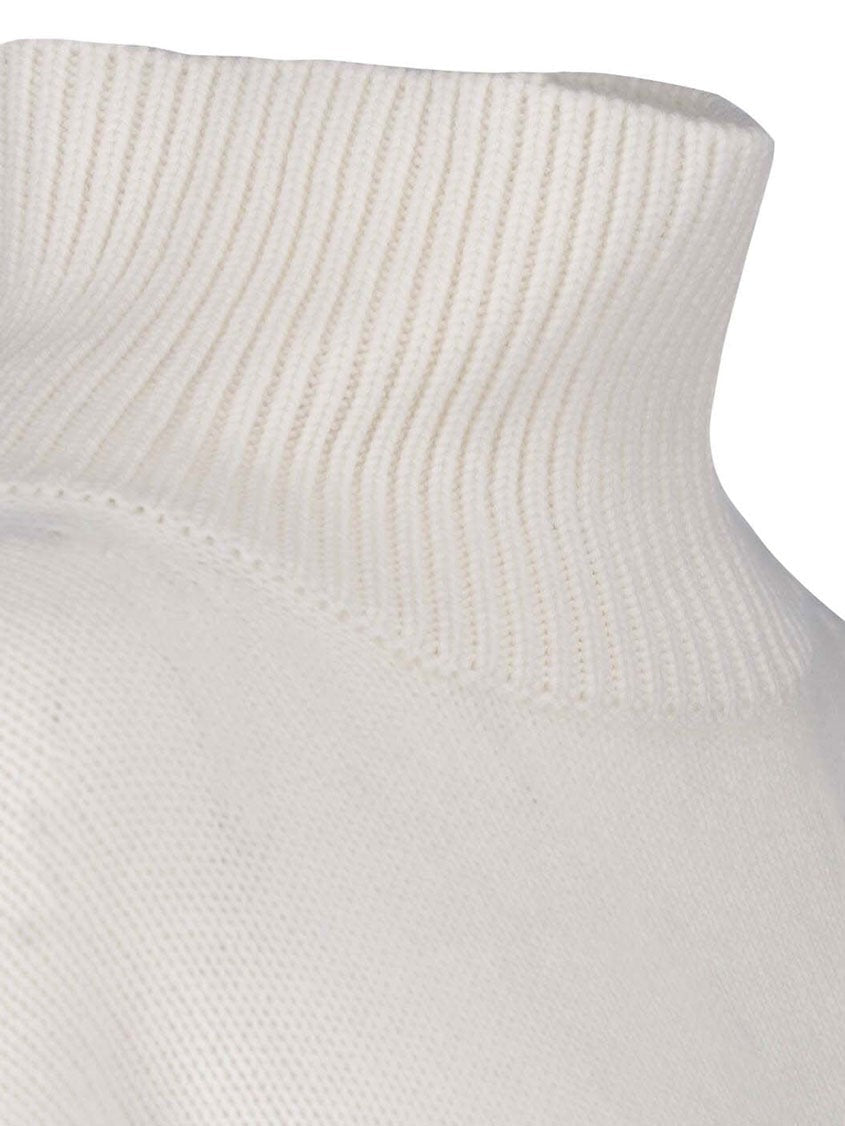 Lisa Yang Women's Heidi Cashmere Turtleneck White, view 3