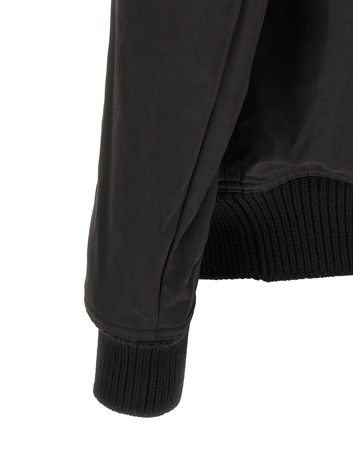 Rick Owens Heizer Flight Bomber Jacket Black, view 4