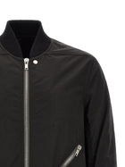 Rick Owens Heizer Flight Bomber Jacket Black, view 3