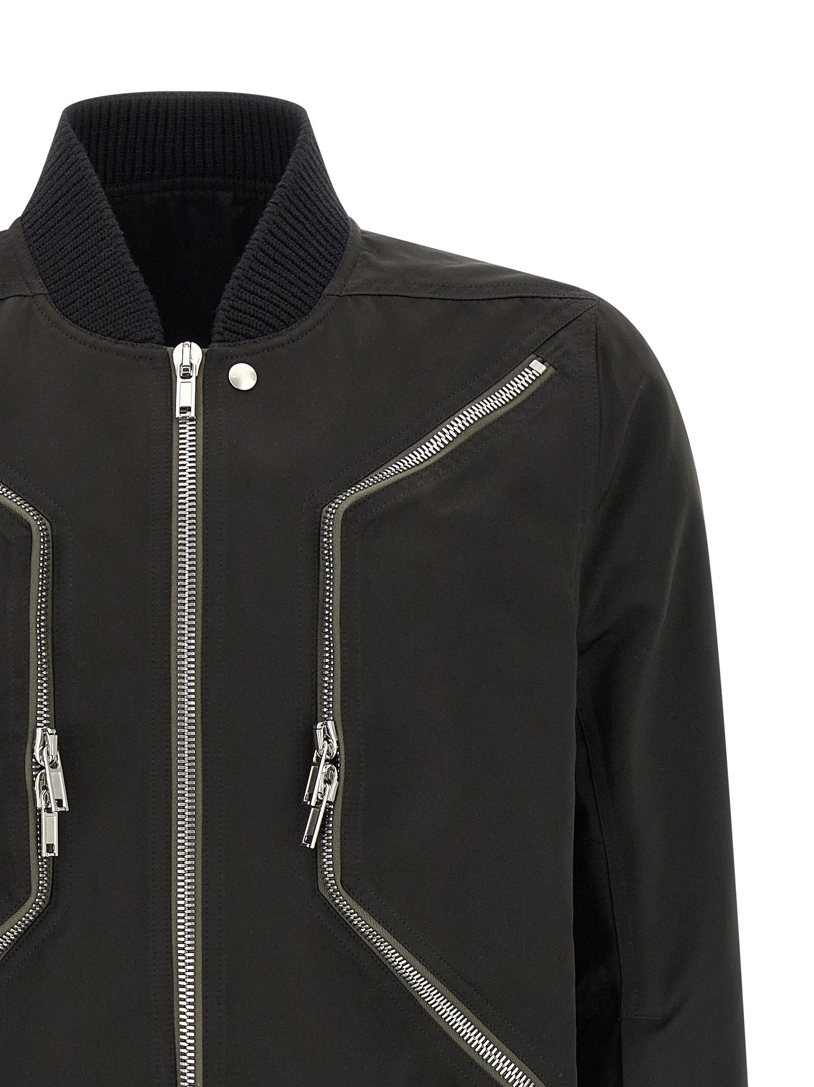 Rick Owens Heizer Flight Bomber Jacket Black