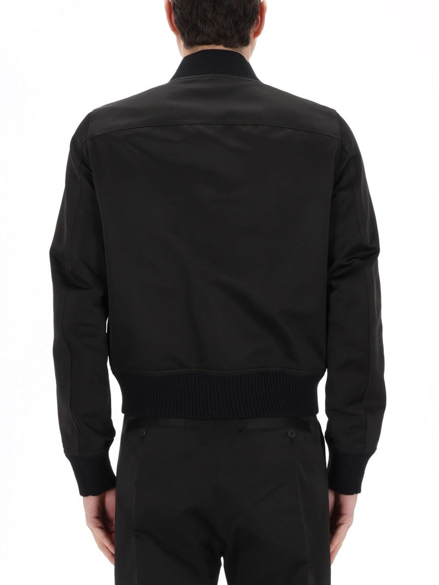 Rick Owens Men's Heizer Flight Jacket Black