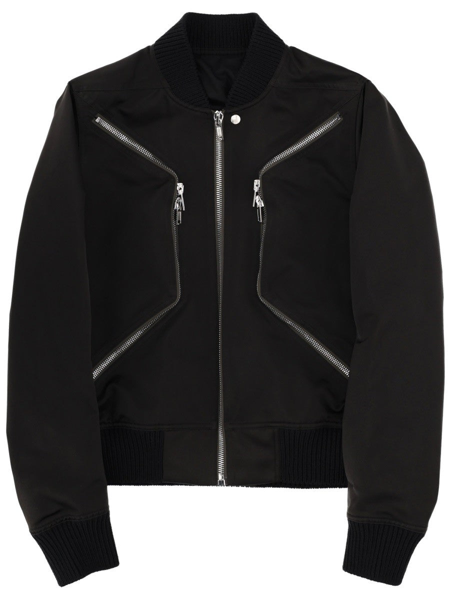 Rick Owens Men's Heizer Flight Jacket Black