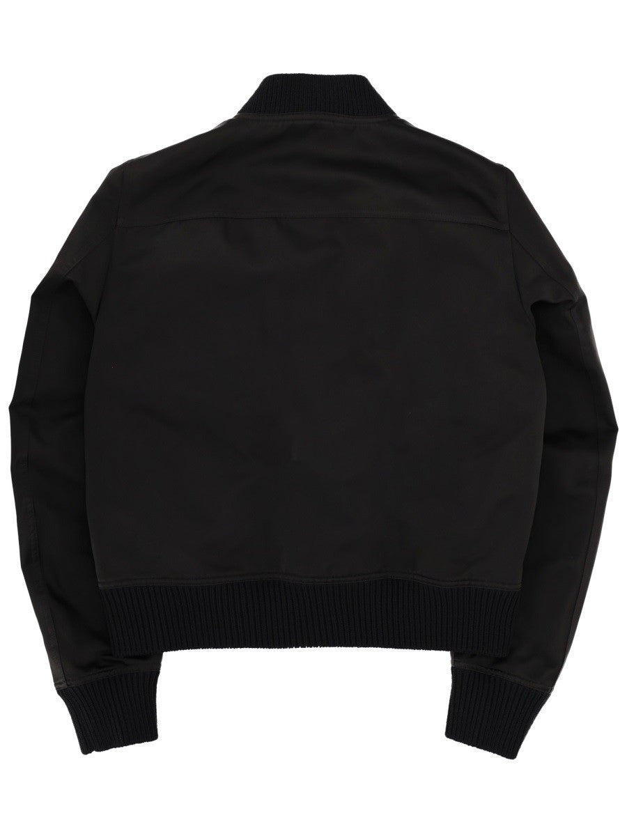 Rick Owens Men's Heizer Flight Jacket Black