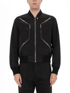 Rick Owens Men's Heizer Flight Jacket Black, view 4
