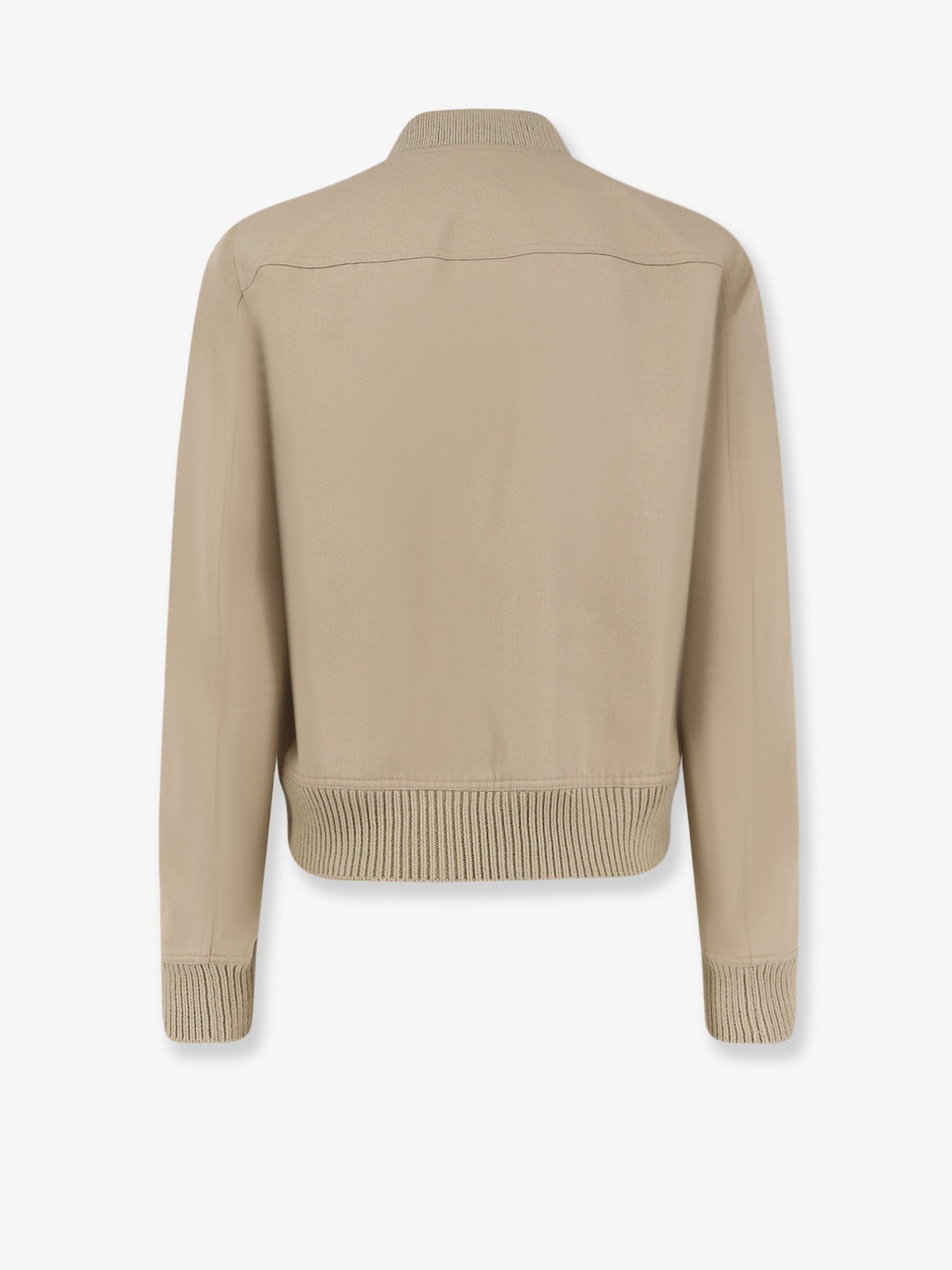 Rick Owens Men's Heizer Flight Organic Cotton Jacket Beige