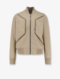 Rick Owens Men's Heizer Flight Organic Cotton Jacket Beige