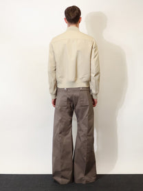 Rick Owens Men's Heizer Flight Organic Cotton Jacket Beige