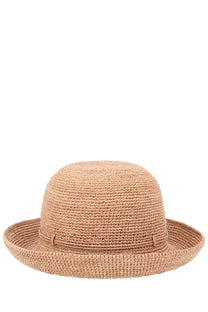 Helen Kaminski women’s cappello provence beige woven straw hat with wide brim and subtle ribbed texture