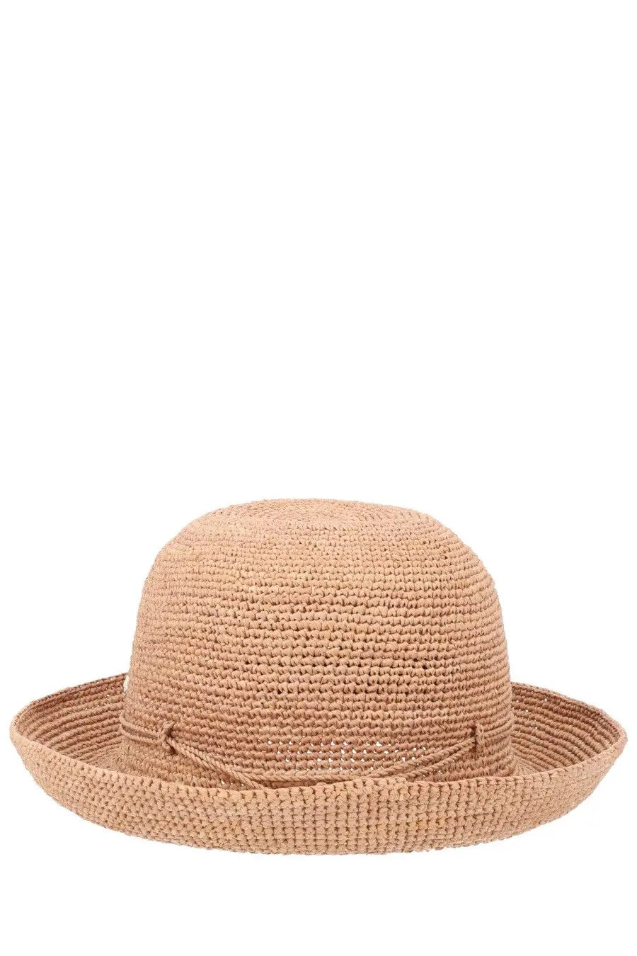 Helen Kaminski women’s cappello provence beige woven straw hat with wide brim and subtle ribbed texture