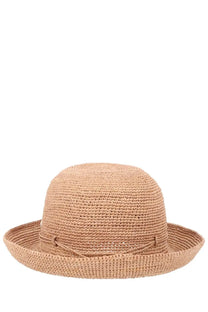 Helen Kaminski women’s cappello provence beige woven straw hat with wide brim and subtle ribbed texture