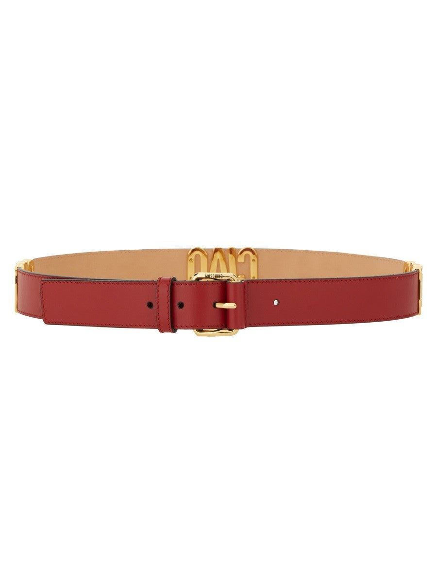 Moschino Women's Hello Belt Red