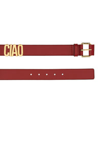 Moschino Women's Hello Belt Red