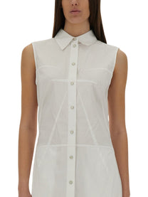 Helmut Lang - Helmut Lang Bustier Shirt Dress - Woman-&gt;Clothing-&gt;Dresses