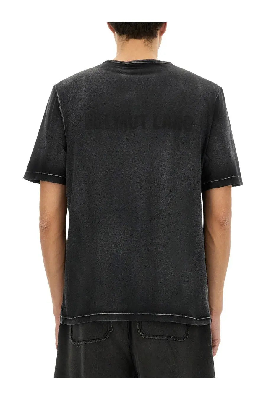 Helmut Lang Men's Garment Dyed New York Shirt Black, view 3