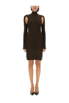 Helmut Lang Women's Air Turtleneck Dress Brown